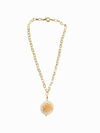 White Rose Chain with Nacar Pendant