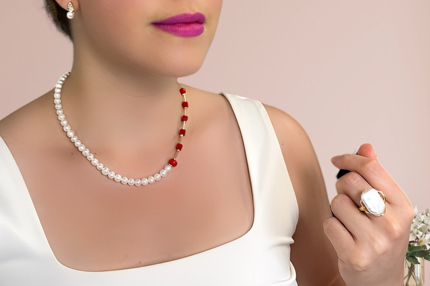 Catherine Pearl Handmade Necklace - Bonic ZegridCatherine Pearl Handmade NecklacenecklacesBonic Zegrid