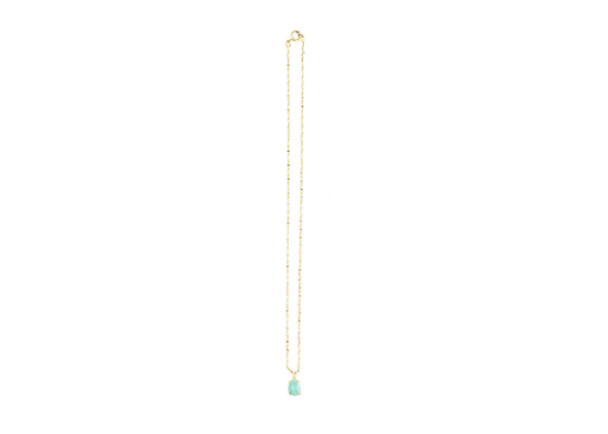 Sissi Green Amazonite Gold laminated Chain - Bonic ZegridSissi Green Amazonite Gold laminated ChainchainsBonic Zegrid