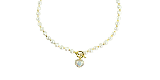 Suly Heart Freshwater Pearls Necklace - Bonic ZegridSuly Heart Freshwater Pearls NecklacenecklacesBonic Zegrid