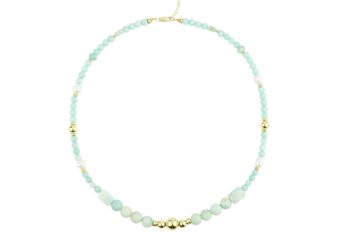 Victoria Lux Amazonite Pearls Handmade Necklace - Bonic ZegridVictoria Lux Amazonite Pearls Handmade NecklacenecklacesBonic Zegrid