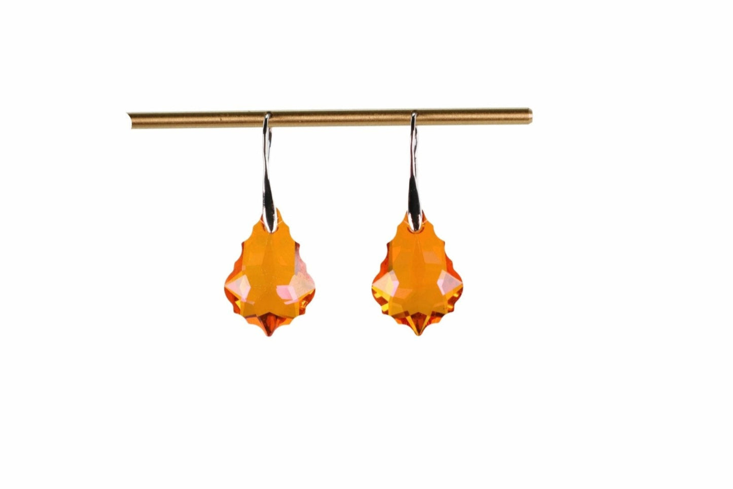 Sunset Orange Austrian Earrings - Bonic ZegridSunset Orange Austrian EarringsearringsBonic Zegrid