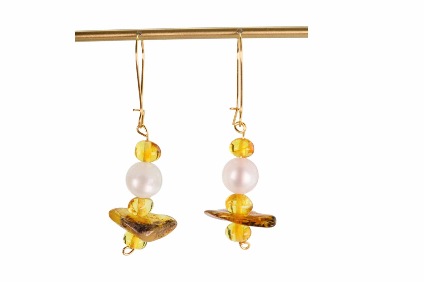 Myllagro Amber Pearl Handmade Earrings