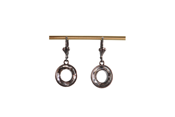 Moon Austrian Black Earrings