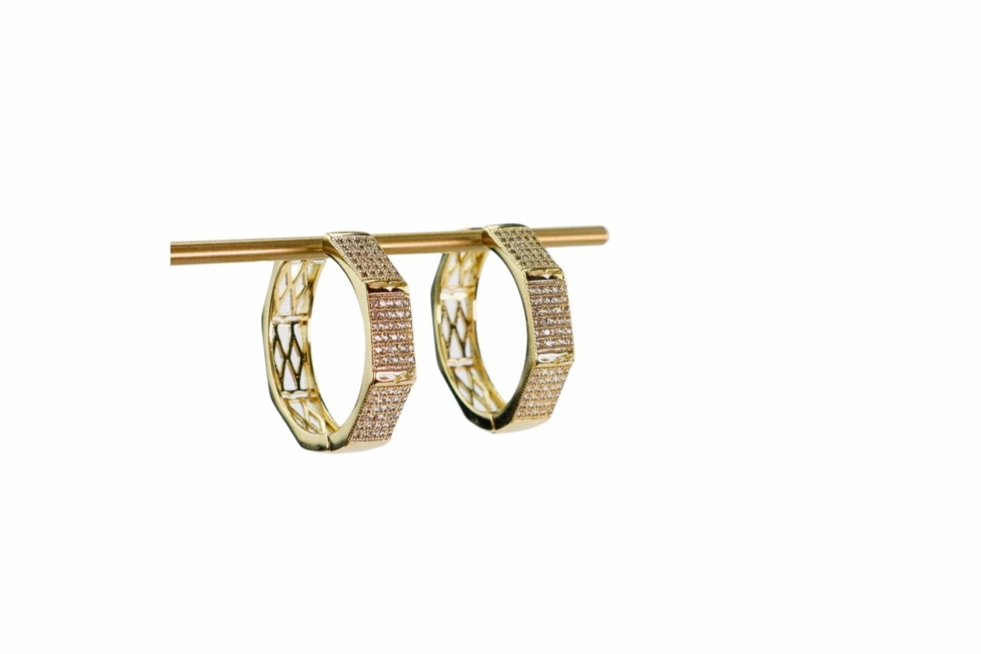 Giana Sparkle Hoops Earrings - Bonic ZegridGiana Sparkle Hoops EarringsearringsBonic Zegrid