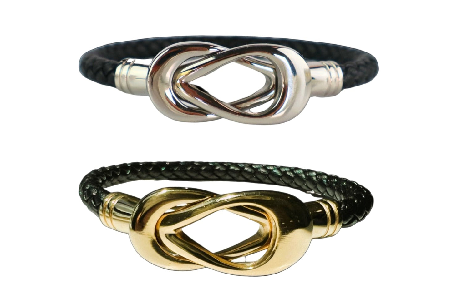 Infinity Gold and Black Bracelet - Bonic ZegridInfinity Gold and Black BraceletbraceletsBonic Zegrid