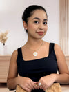 Marina Gold rope chain with Pearl nacar Pendant - Bonic ZegridMarina Gold rope chain with Pearl nacar PendantchainsBonic Zegrid